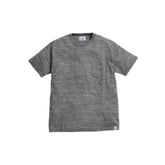 Riding High Custom LW Pocket S/S Tee R185-0101B Mix Charcoal – ผ้า cotton pocket T-shirt made in Japan เสื้อยืดกระเป๋าหน้า